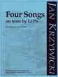 Four Songs on Texts by Li Po-W/Piano Vocal Solo & Collections sheet music cover
